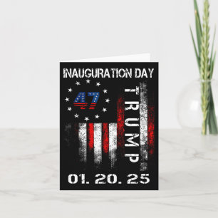 Cartão Presidente Donald Trump Inauguração Dia 2025