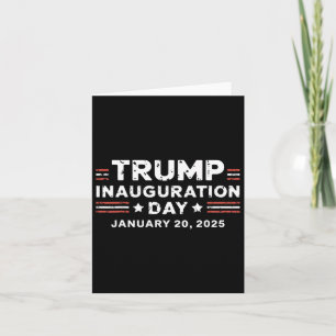 Cartão Presidente Donald Trump Inauguração Dia 2025