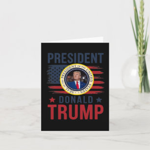 Cartão Presidente Donald Trump Inauguração Janeiro 2025 M