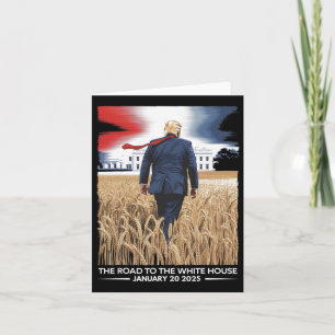 Cartão Presidente Donald Trump Inauguration Day 2025 Vint