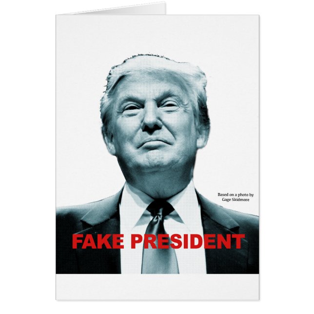 Cartão Presidente Falso (Trump) (Frente)