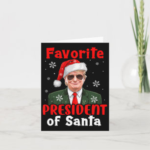 Cartão Presidente Favorito De Papais noeis Xmas Trump Org