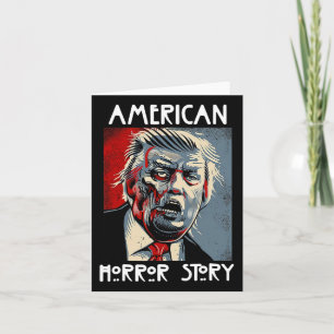 Cartão Presidente Horror American Zombie Story Halloween