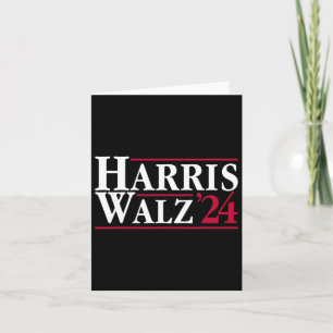 Cartão Presidente Kamala Harris Tim Walz Vp Brat Cat Ladi