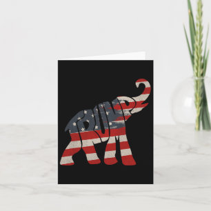Cartão Presidente Trump 2024 Republicano Elefante Trump S