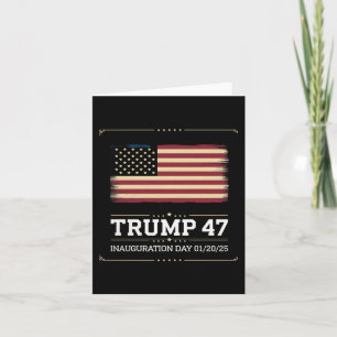 Cartão Presidente Trump 47º Presidente Dos Estados Unidos