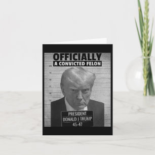 Cartão Presidente Trump engraçado é oficialmente um réu c
