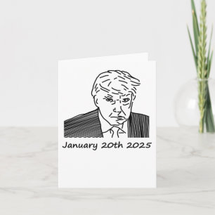Cartão Presidente Trump Inauguração 2025