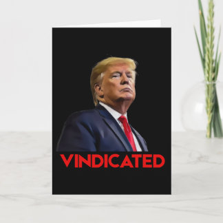 Cartão Presidente Trump Inocentado 