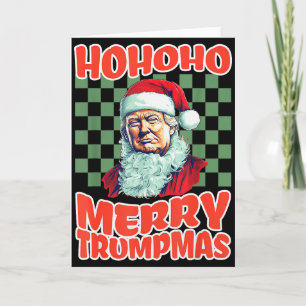 Cartão Presidente Trump Natal Ho Ho Ho Feliz Trumpmas