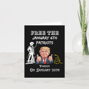 Cartão Presidente Trump Perdoa Os Patriotas De 6 De Janei