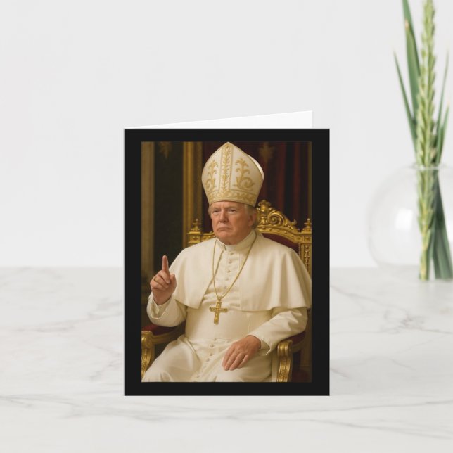Cartão Presidente Trump Pope 2025 (Frente)