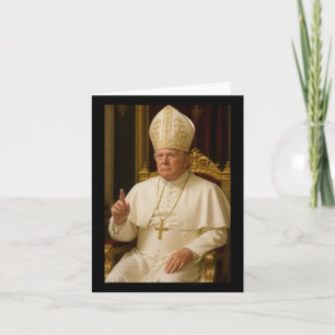 Cartão Presidente Trump Pope 2025