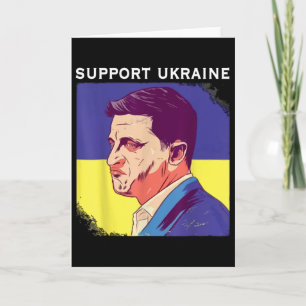 Cartão Presidente Zelensky Ucrânia Volodymyr Zelensky Ucr