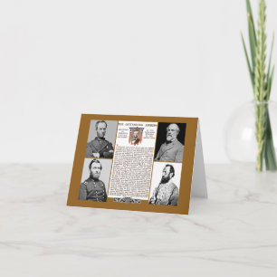 Cartão Presidents Day Tribute Gettysburg Address NoteCard
