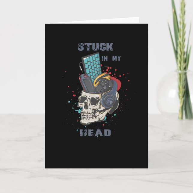 Cartão Preso na minha cabeça (Frente)