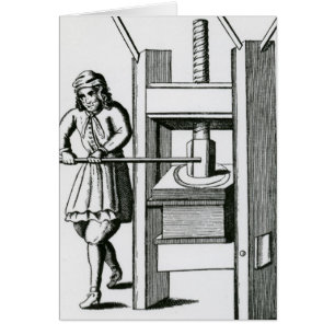 Cartão Pressionando livros