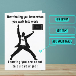 Cartão Prestes a Sair do Trabalho Masculino