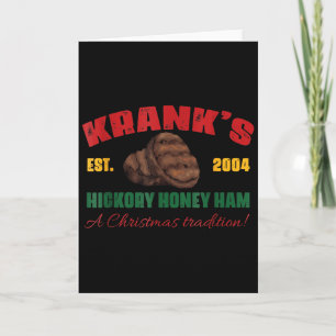 Cartão Presunto de Mel de Hickory de Krank Uma Tradição d