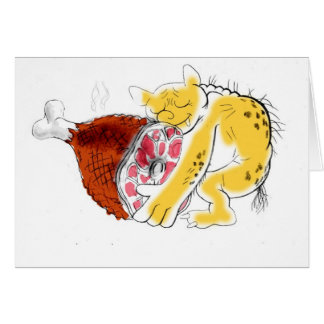 Cartão Presunto do amor