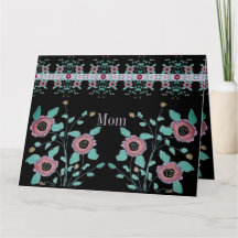 Preto Com Pinks E Turquesa