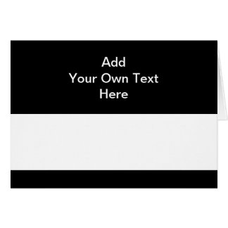 Cartão Preto com texto branco da área e do costume