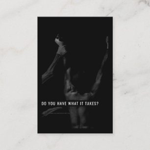Cartão preto de instrutor de motivação e inspiraçã