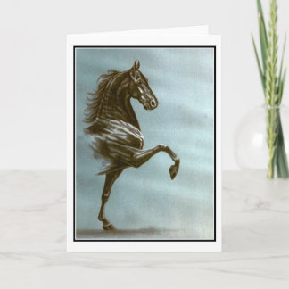 Cartão preto de Saddlebred