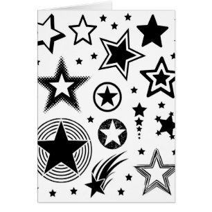 Cartão Preto dos tatuagens das estrelas + suas ideias