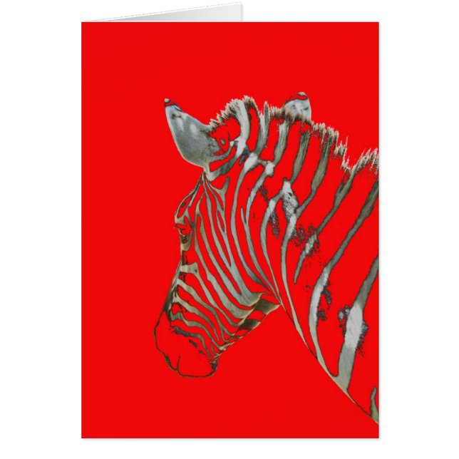 Cartão Preto e branco e vermelho All Over! (Frente)