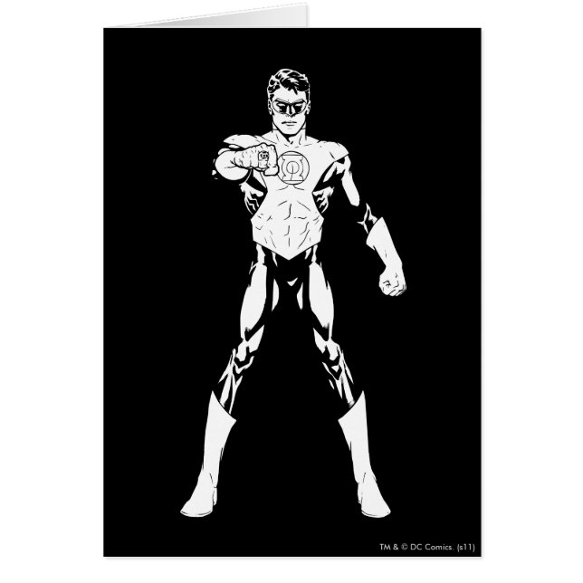 Cartão Preto e branco olhando para frente (Frente)