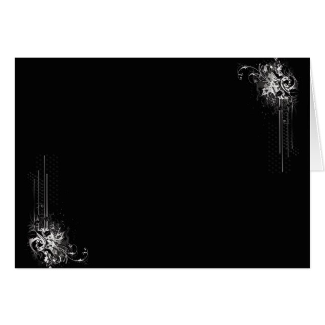 Cartão Preto n branco (paisagem) (Frente Horizontal)