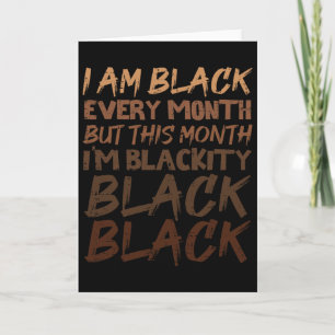 Cartão Preto Preto Todos os Meses História Preta Bhm Afri