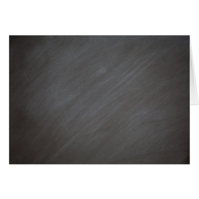 Cartão Preto retro do estilo do fundo do quadro-negro do (Frente Horizontal)