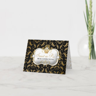 Cartão preto rico divino dourado de 311-Ciao Bella
