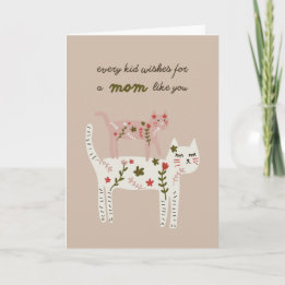 Cartão Pretty Kitties Mother's Day card