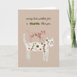 Cartão Pretty Kitties Mother's Day card