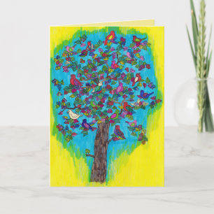 Cartão Pretty Tree Birthday Card