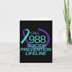 Cartão Prevenção ao suicídio Chamada vitalícia 988