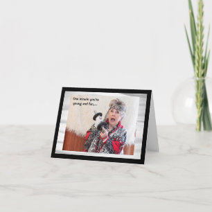 Cartão Prevendo o tempo com humor com seu joelho