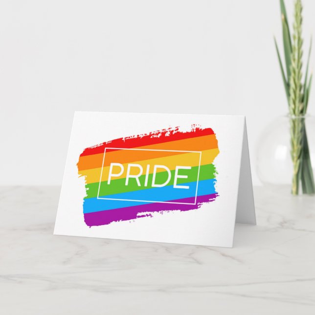 Cartão Pride BrushAVC Rainbow (Frente)