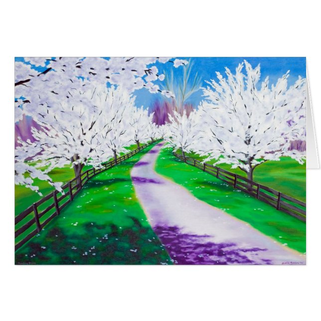 Cartão Primavera Bliss (Frente Horizontal)