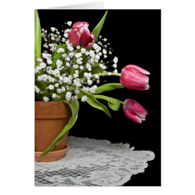 Cartão Primavera de boas-vindas (Frente)