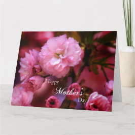 Cartão Primavera de feliz dia de as mães - Flores de cere