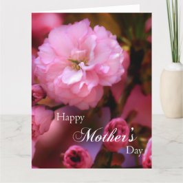 Cartão Primavera de feliz dia de as mães - Flores de cere