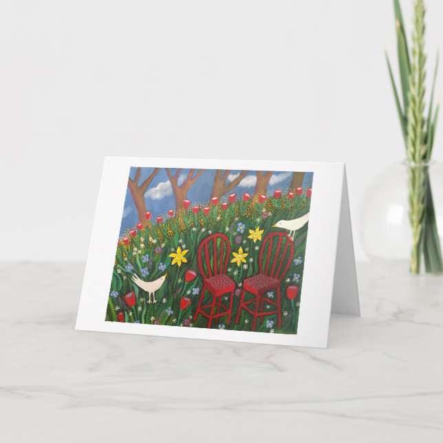 Cartão Primavera elétrico (Frente)