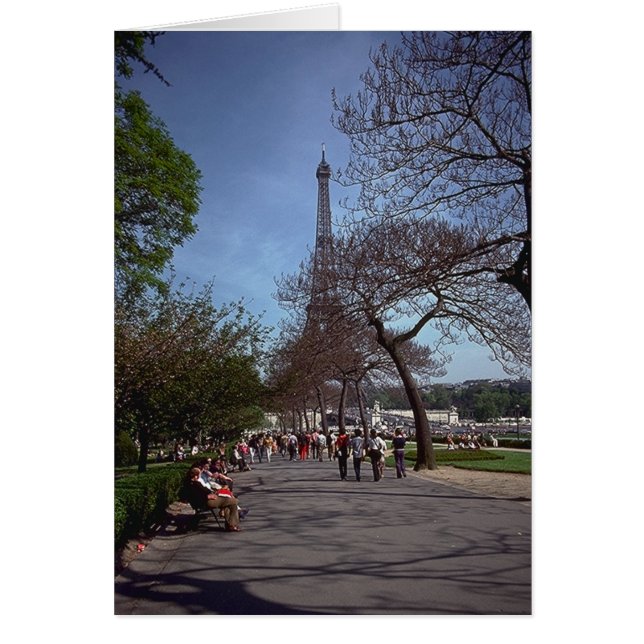 Cartão Primavera em Paris (Frente)