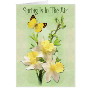 Cartão Primavera Está No Ar