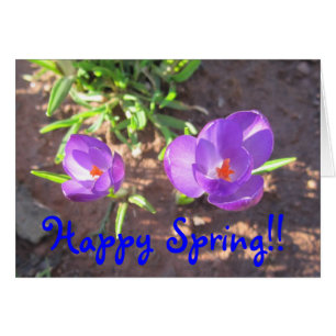 Cartão Primavera feliz
