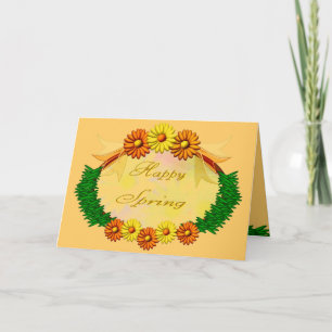 Cartão Primavera feliz